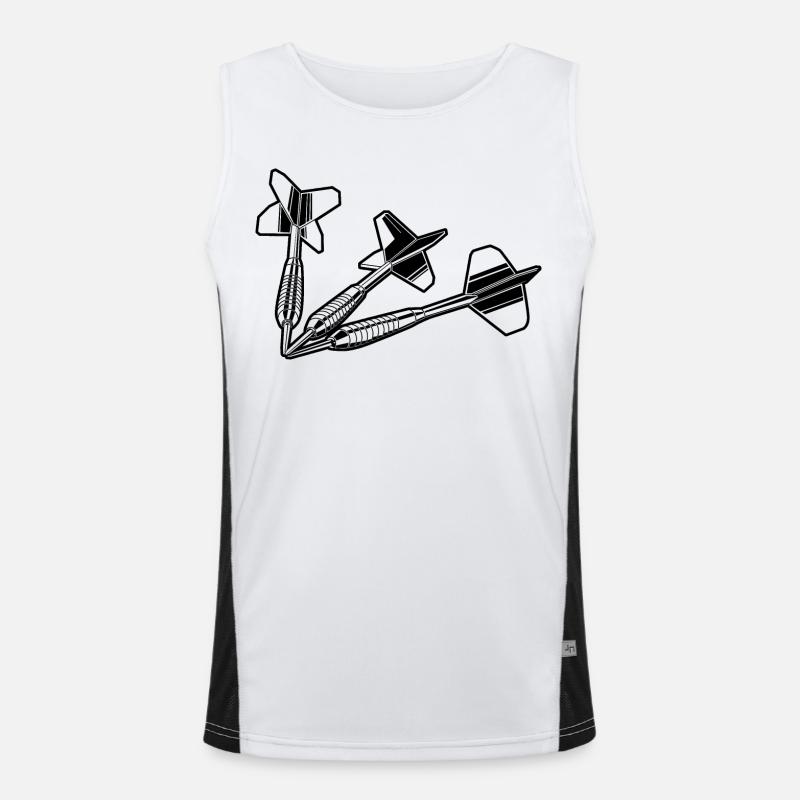 Dartpfeile Funktionelles Kontrast-Tank Top für Männer 