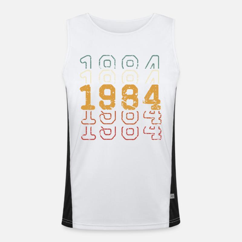 1984 Funktionelles Kontrast-Tank Top für Männer 