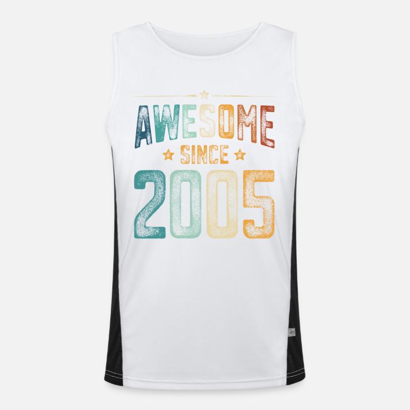 2005 Naissance Année de naissance Débardeur respirant contrasté Homme 