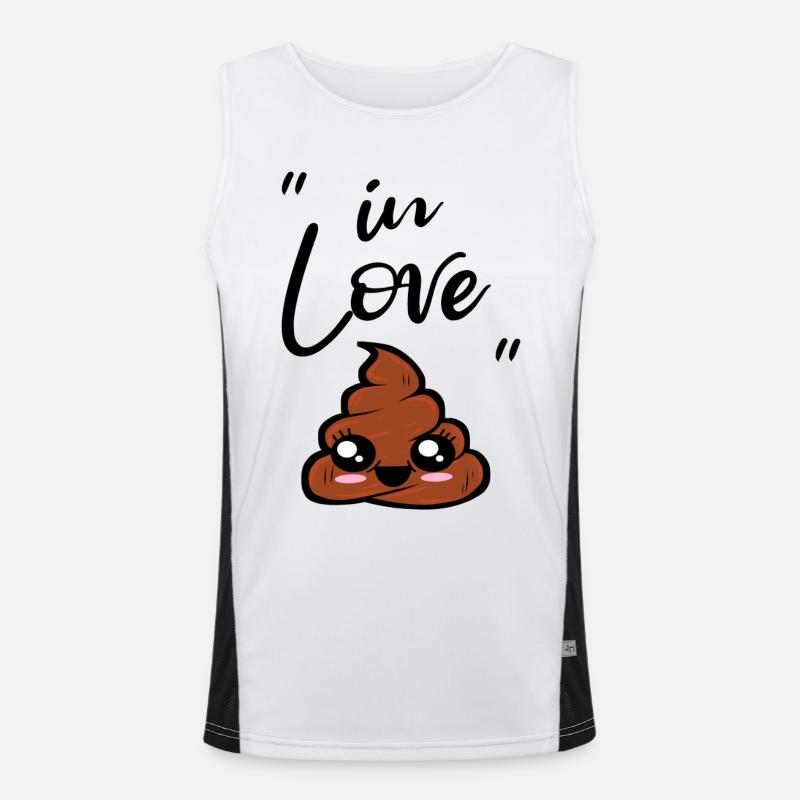 caca kawaii Débardeur respirant contrasté Homme 