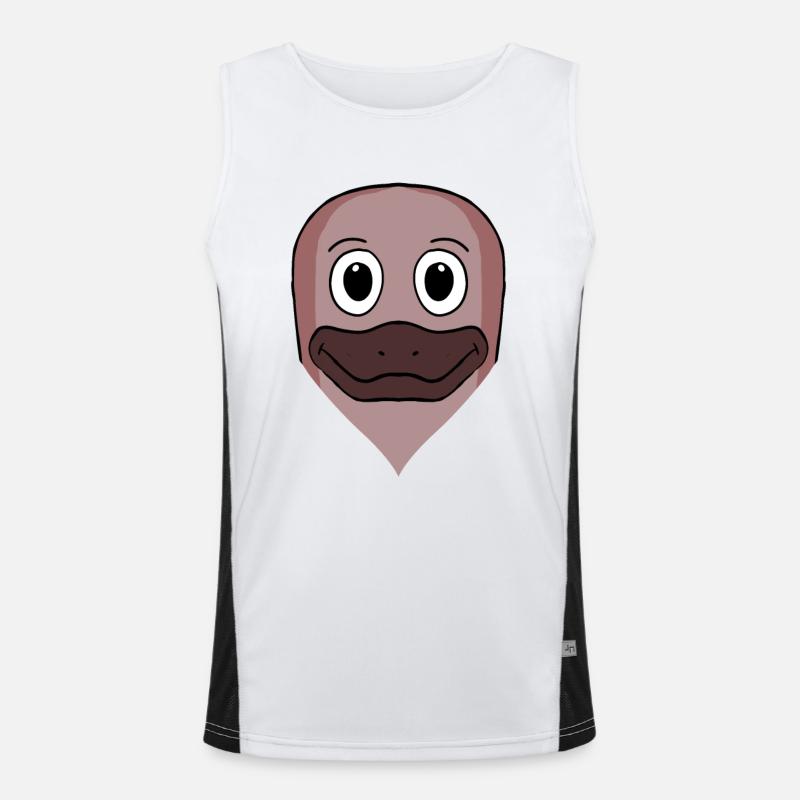 Schnabeltier Funktionelles Kontrast-Tank Top für Männer 