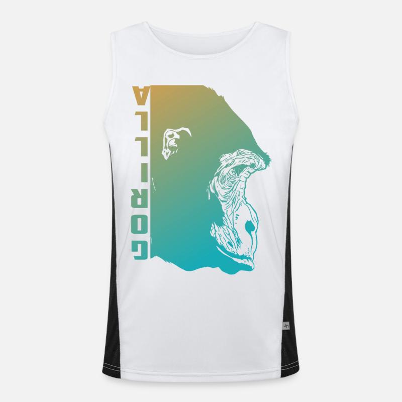 Gorilla Face Men's Functional Contrast Tank Top 