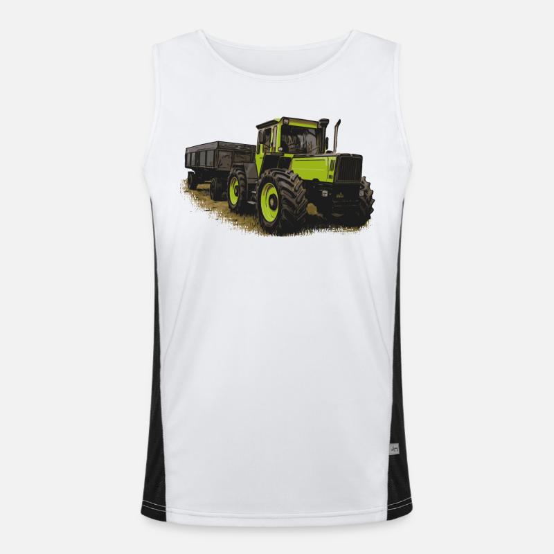 MB trac 1600 turbo with trailer Men's Functional Contrast Tank Top 