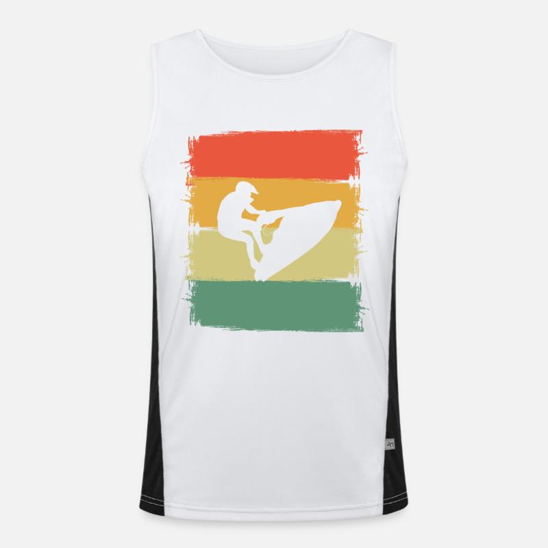 Jetski Funktionelles Kontrast-Tank Top für Männer 