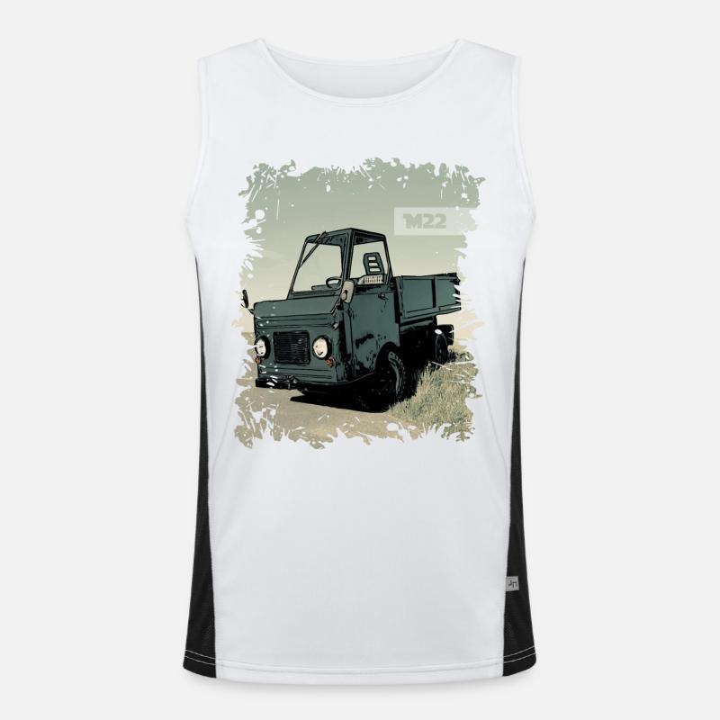 Multicar M22 Funktionelles Kontrast-Tank Top für Männer 