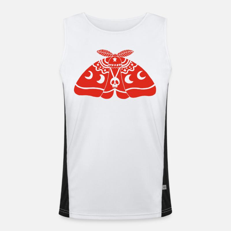 Red moth Men's Functional Contrast Tank Top 