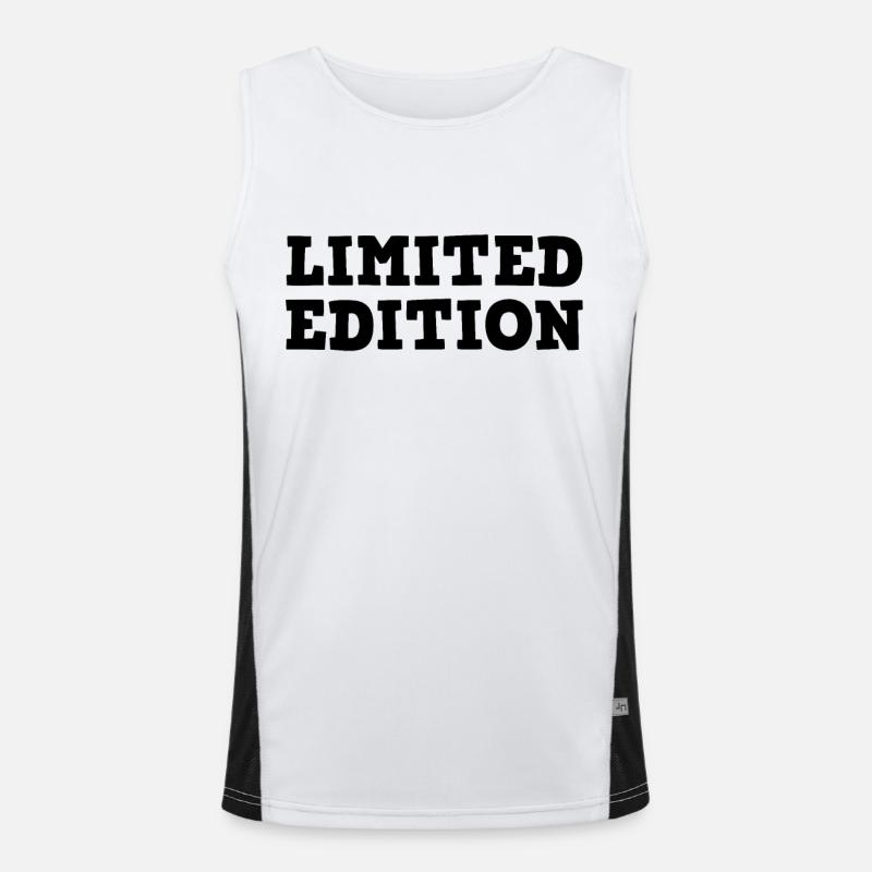 Limitierte Ausgabe Spruch Funktionelles Kontrast-Tank Top für Männer 