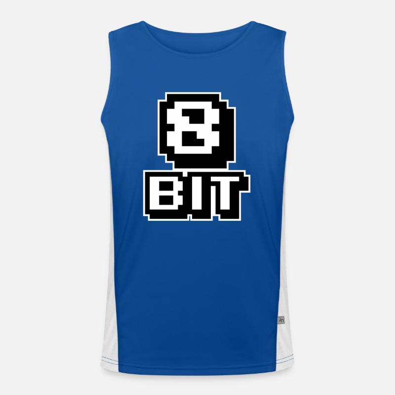 8-Bit-Computer Funktionelles Kontrast-Tank Top für Männer 