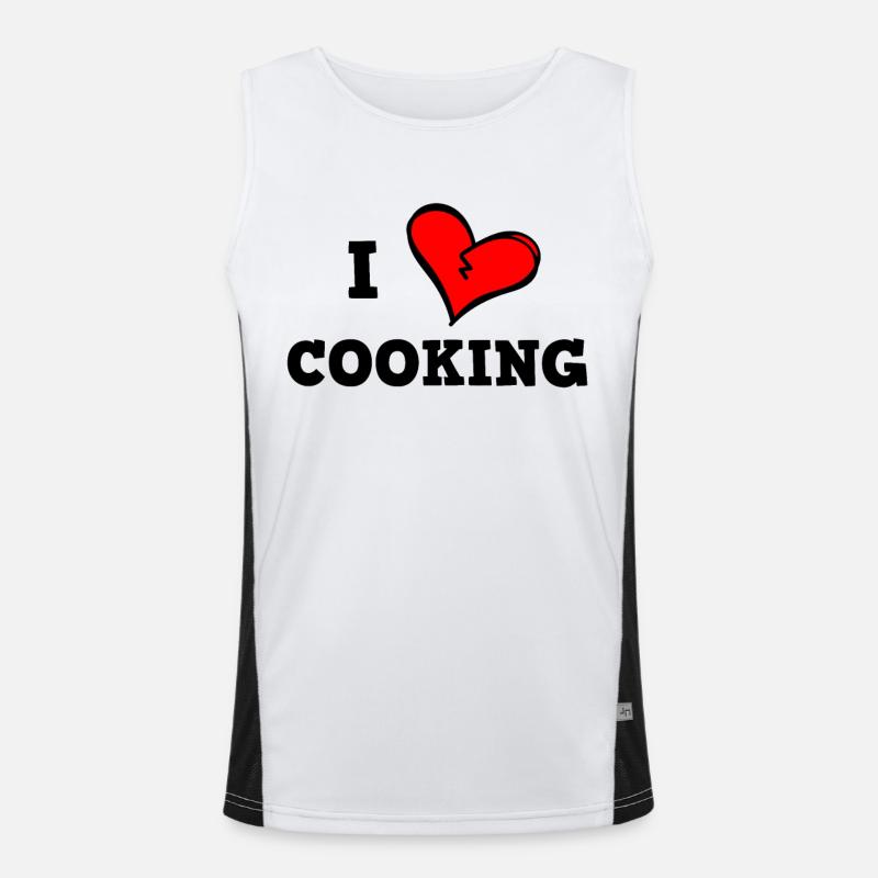 I love cooking Men's Functional Contrast Tank Top 