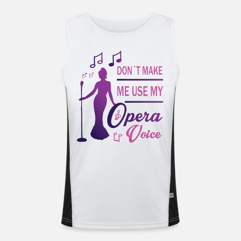 Laute Stimme Funktionelles Kontrast-Tank Top für Männer 