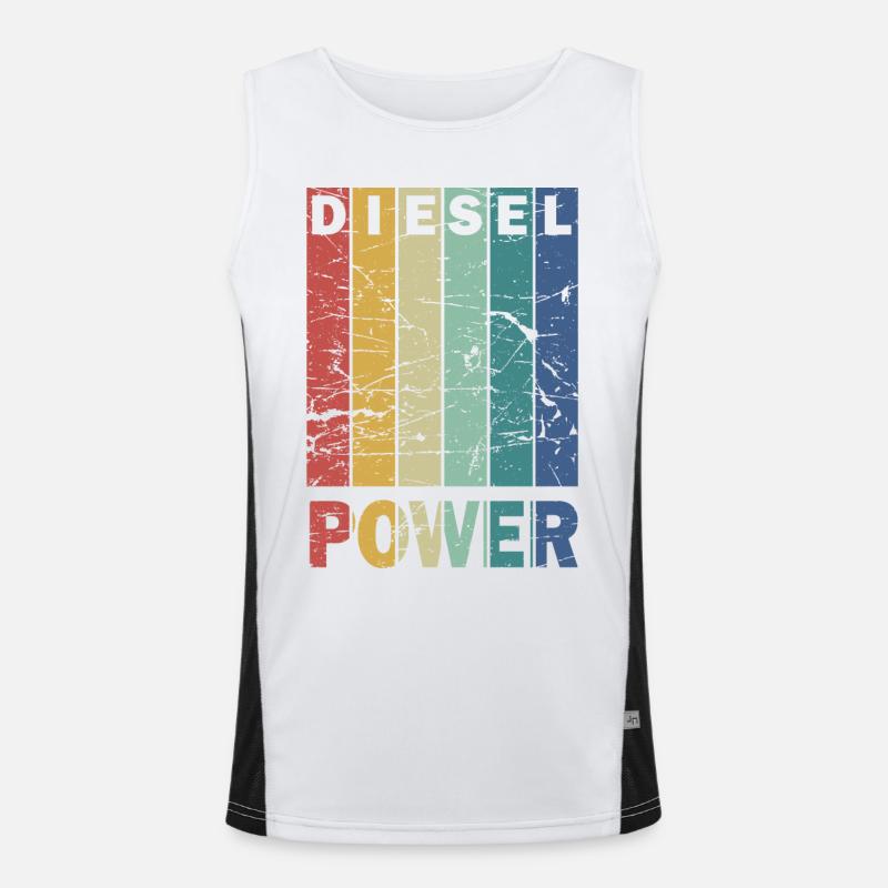 Diesel Power Funktionelles Kontrast-Tank Top für Männer 