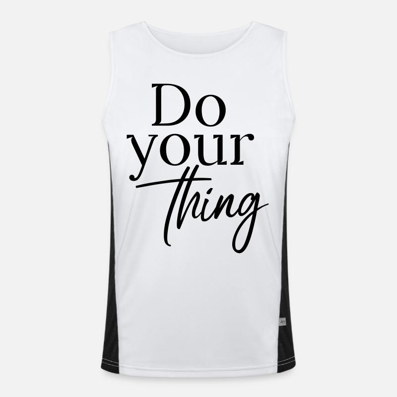 Do your thing Funktionelles Kontrast-Tank Top für Männer 