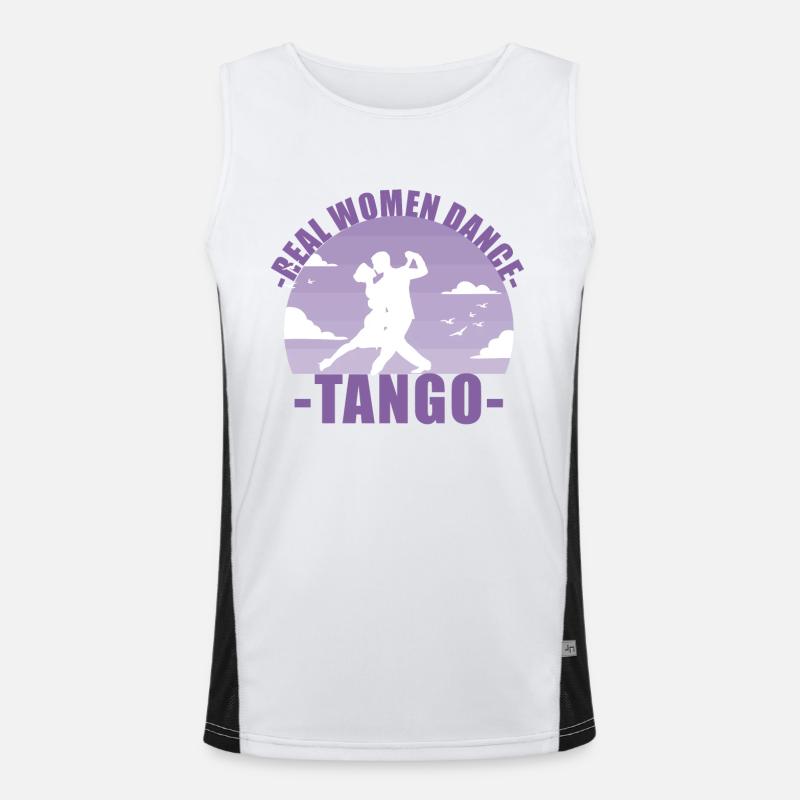 Real Women dance tango! Tänzerin Geschenk Funktionelles Kontrast-Tank Top für Männer 
