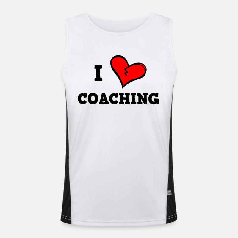 Ich liebe Coaching Funktionelles Kontrast-Tank Top für Männer 