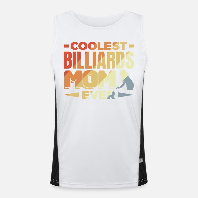 Billard Mama Funktionelles Kontrast-Tank Top für Männer 