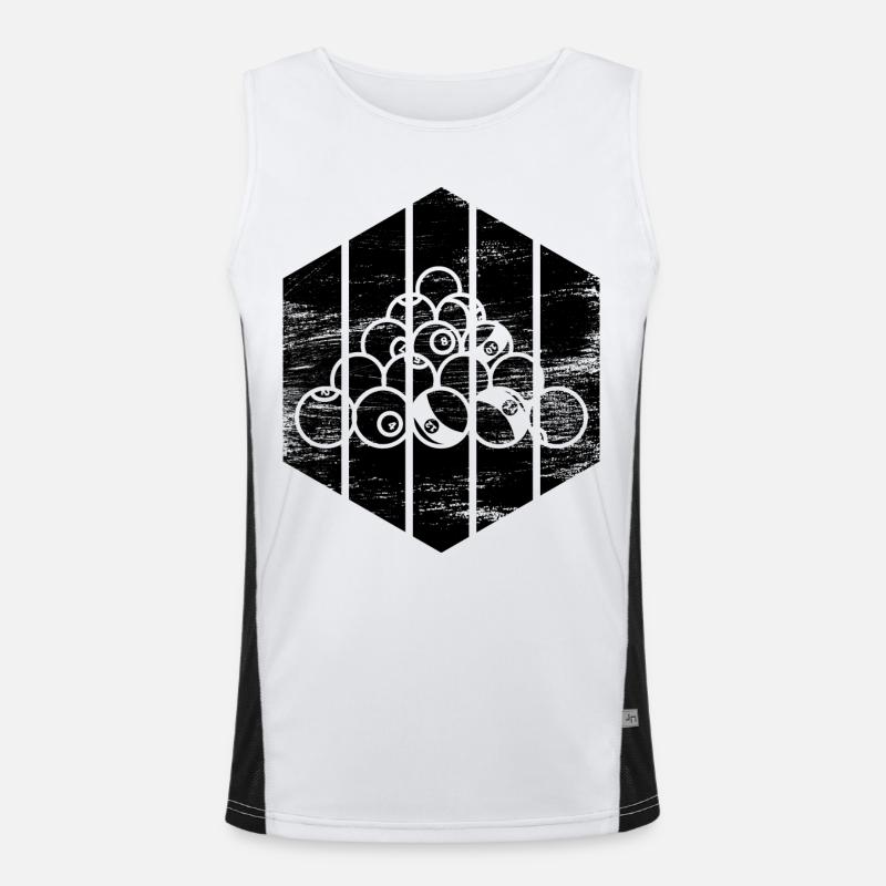 Cool billiards Men's Functional Contrast Tank Top 