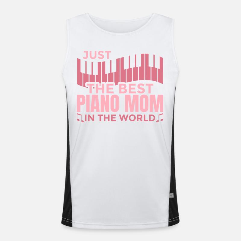 Klaviermutter Funktionelles Kontrast-Tank Top für Männer 