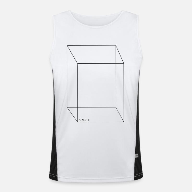 Simple Débardeur respirant contrasté Homme 