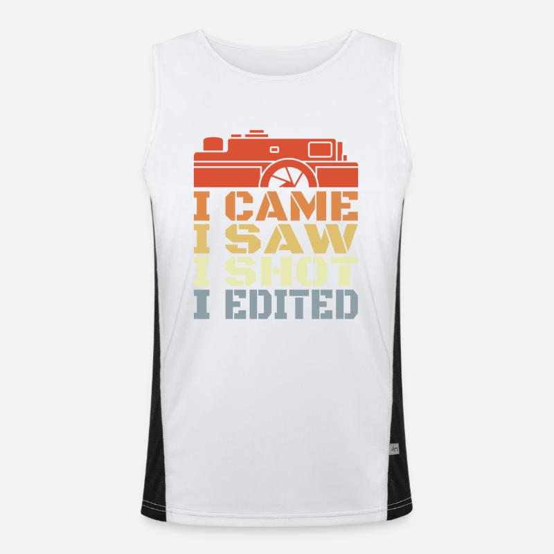 Camera Routine Men's Functional Contrast Tank Top 