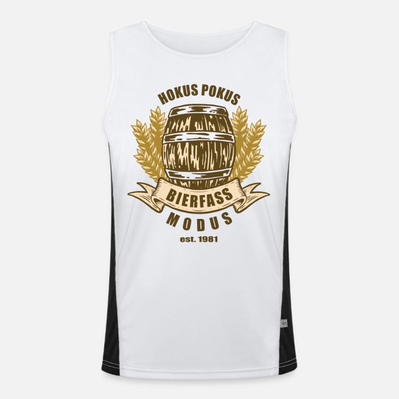 Bierfass Modus Funktionelles Kontrast-Tank Top für Männer 