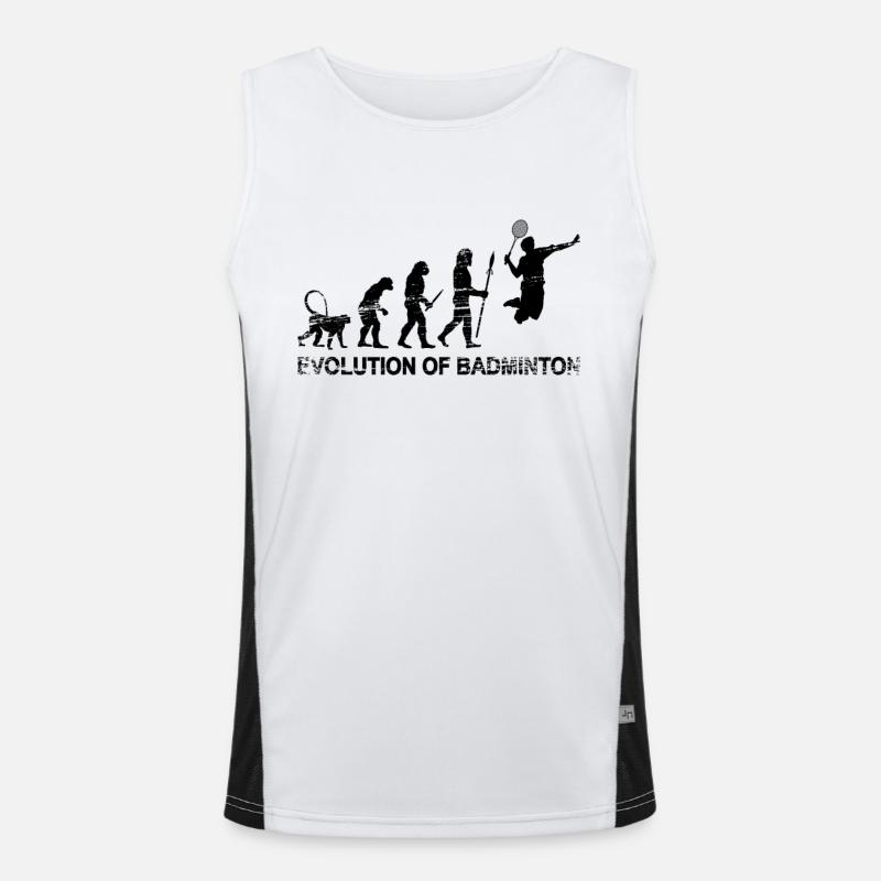 Development of badminton Men's Functional Contrast Tank Top 