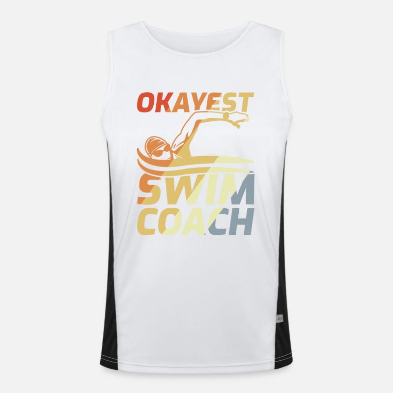 Swimming instructor Men's Functional Contrast Tank Top 