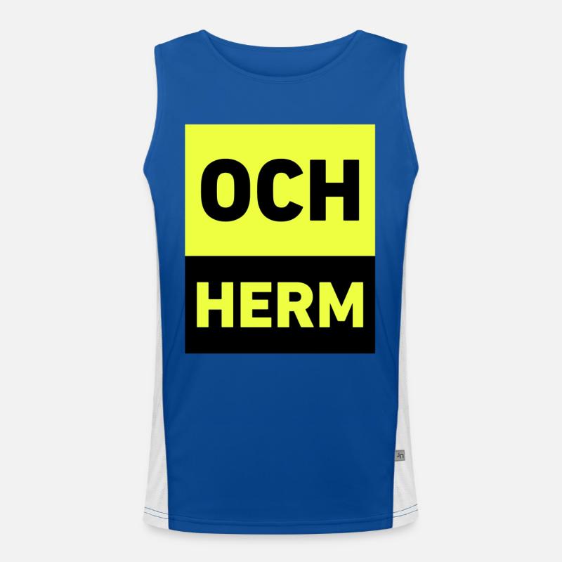 Och herm Funktionelles Kontrast-Tank Top für Männer 