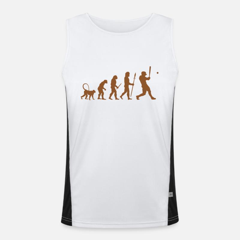 Baseball Evolution Funktionelles Kontrast-Tank Top für Männer 