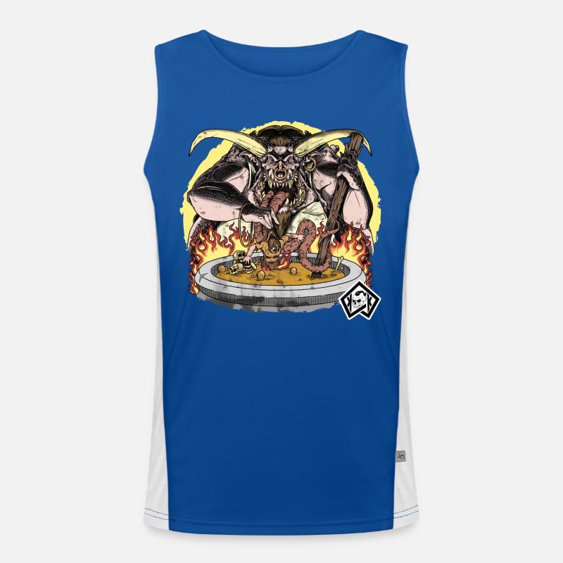 Cook, cook, chef, soup pot, hell Men's Functional Contrast Tank Top 