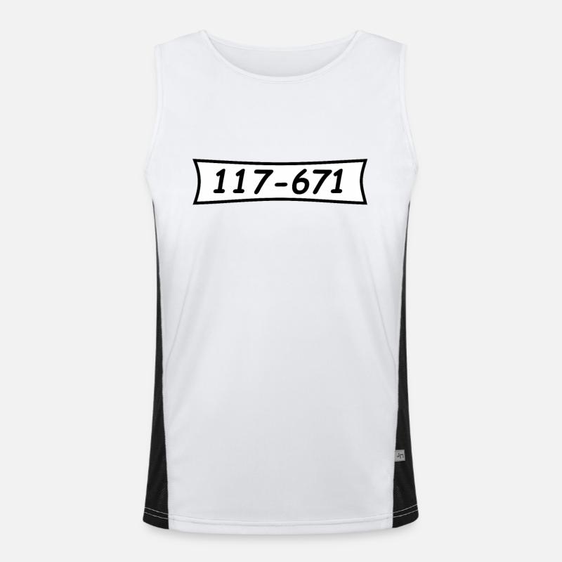 Panzerknacker Nummer 117 671 Funktionelles Kontrast-Tank Top für Männer 