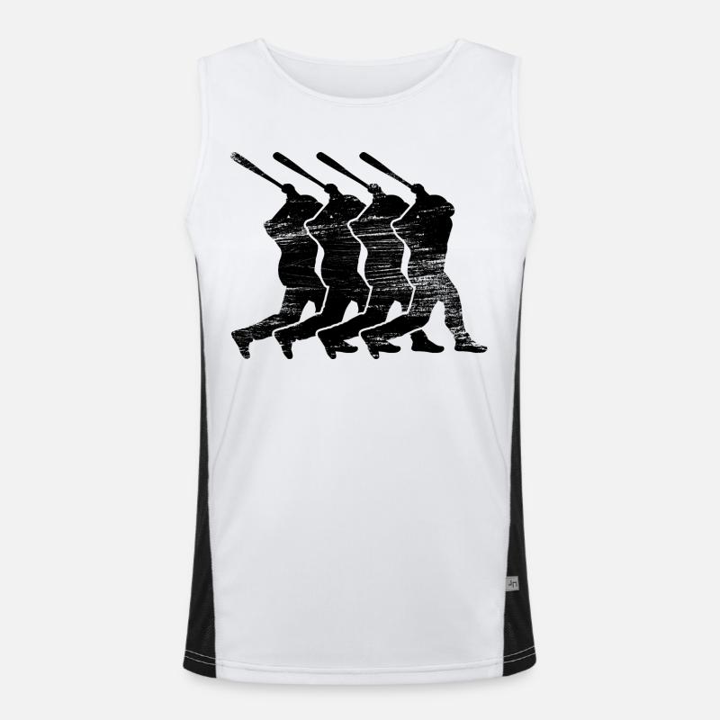 Baseball bat Men's Functional Contrast Tank Top 