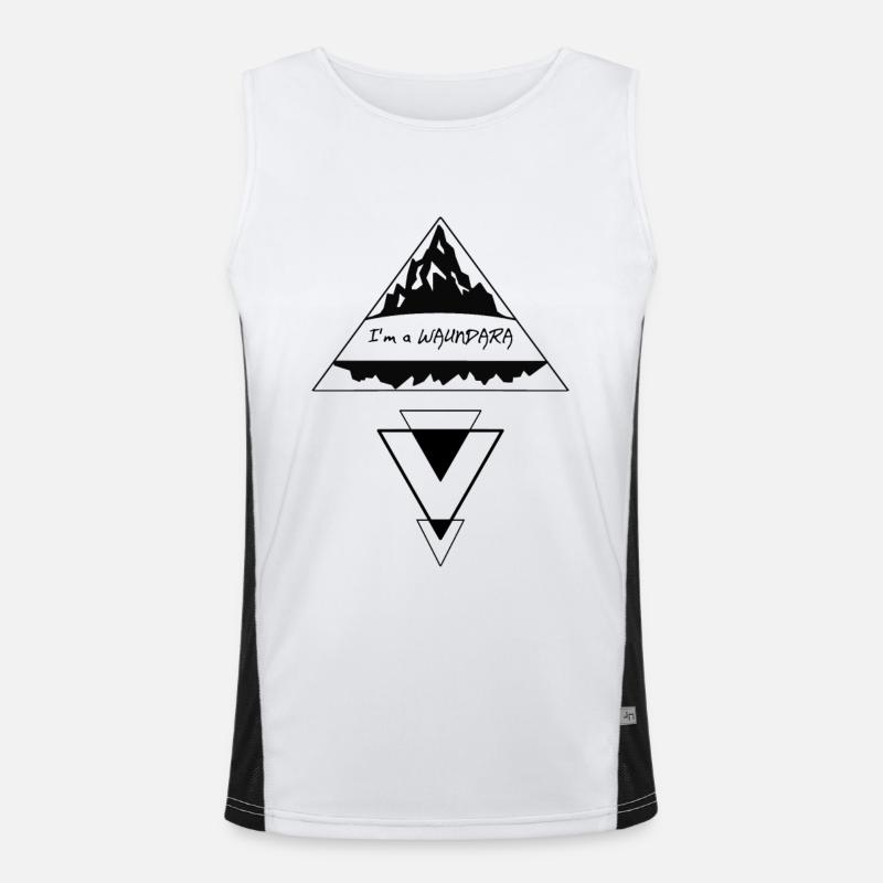 I'm a Waundara - I am a wanderer, dialect Men's Functional Contrast Tank Top 