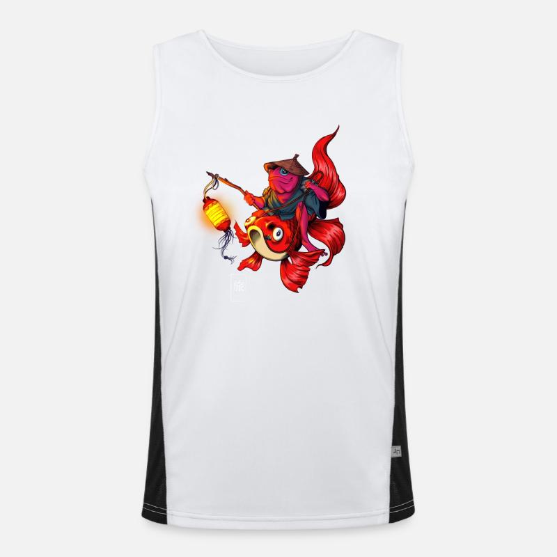 Traum-Reisender Funktionelles Kontrast-Tank Top für Männer 