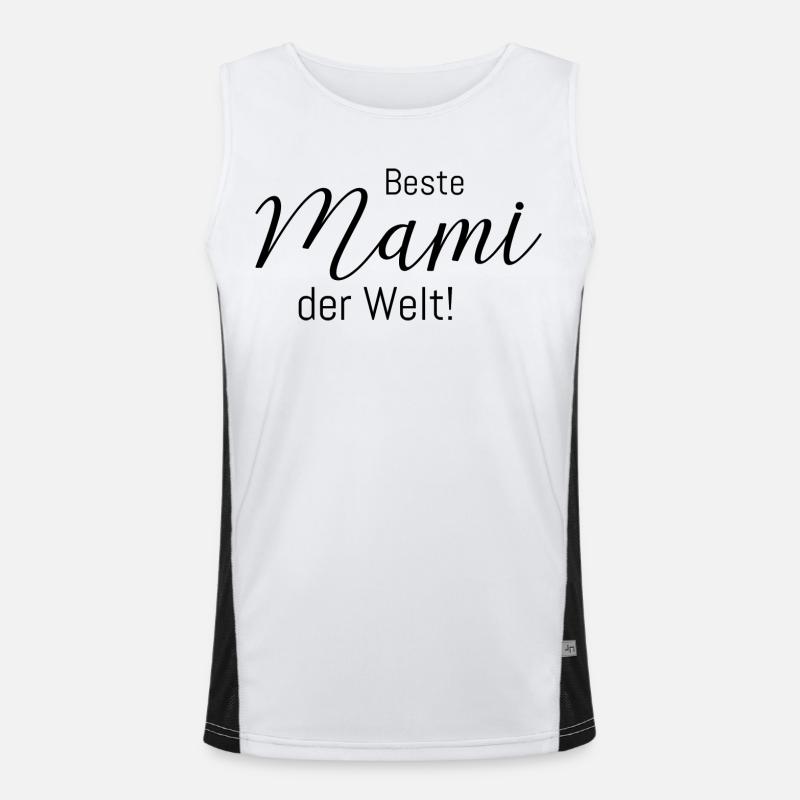 Beste Mami der Welt! Funktionelles Kontrast-Tank Top für Männer 