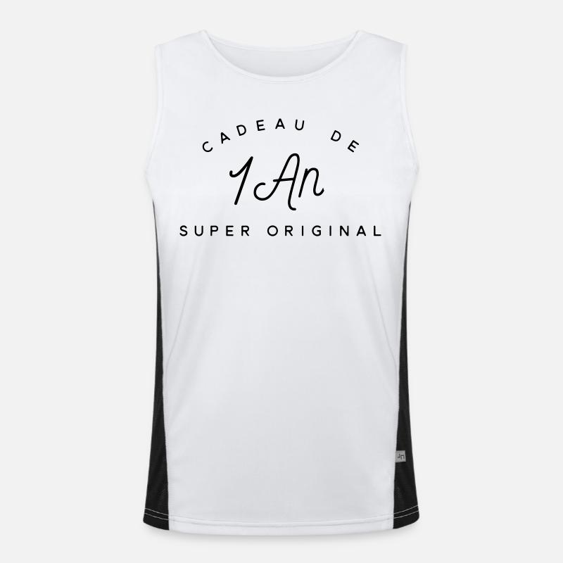 Cadeau 1 an  Débardeur respirant contrasté Homme 