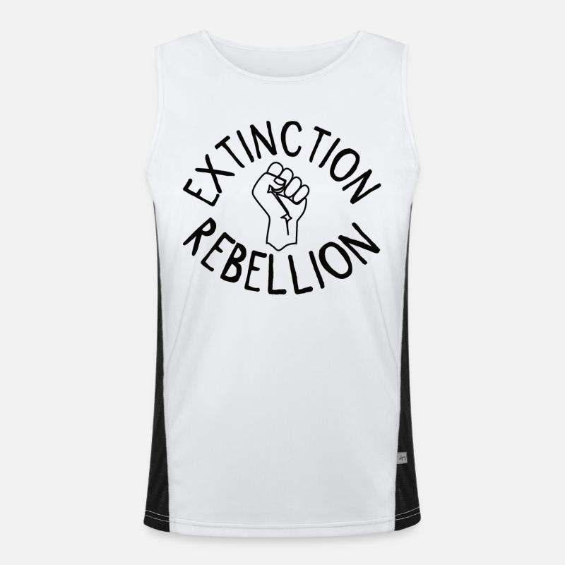 Extinction Rebellion Faust Men's Functional Contrast Tank Top 