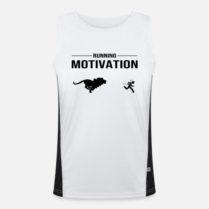Running motivation - Course à pied Lion Débardeur respirant contrasté Homme 