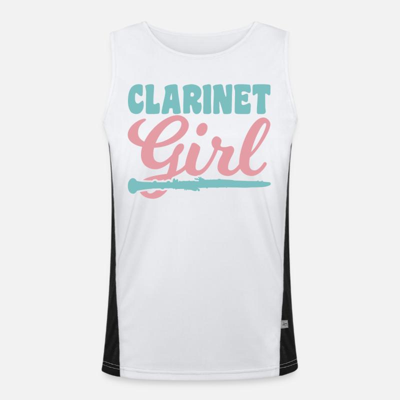 Clarinet player Men's Functional Contrast Tank Top 