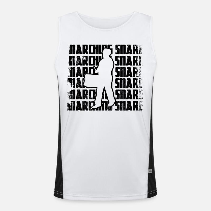 Marschtrommler Funktionelles Kontrast-Tank Top für Männer 