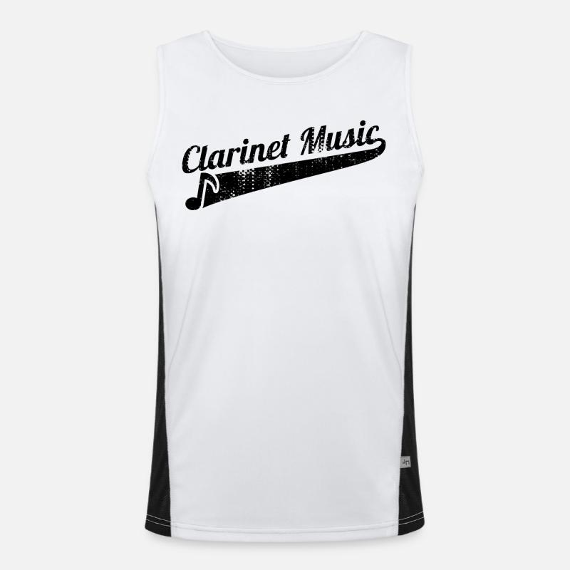 Clarinet music Men's Functional Contrast Tank Top 