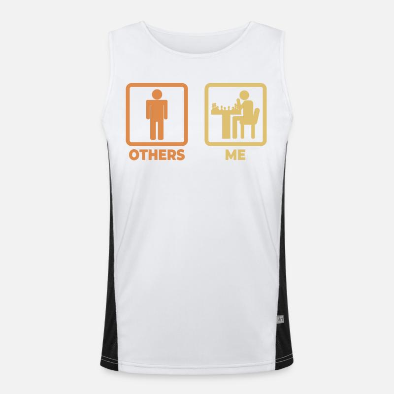 Me as a chess player Men's Functional Contrast Tank Top 