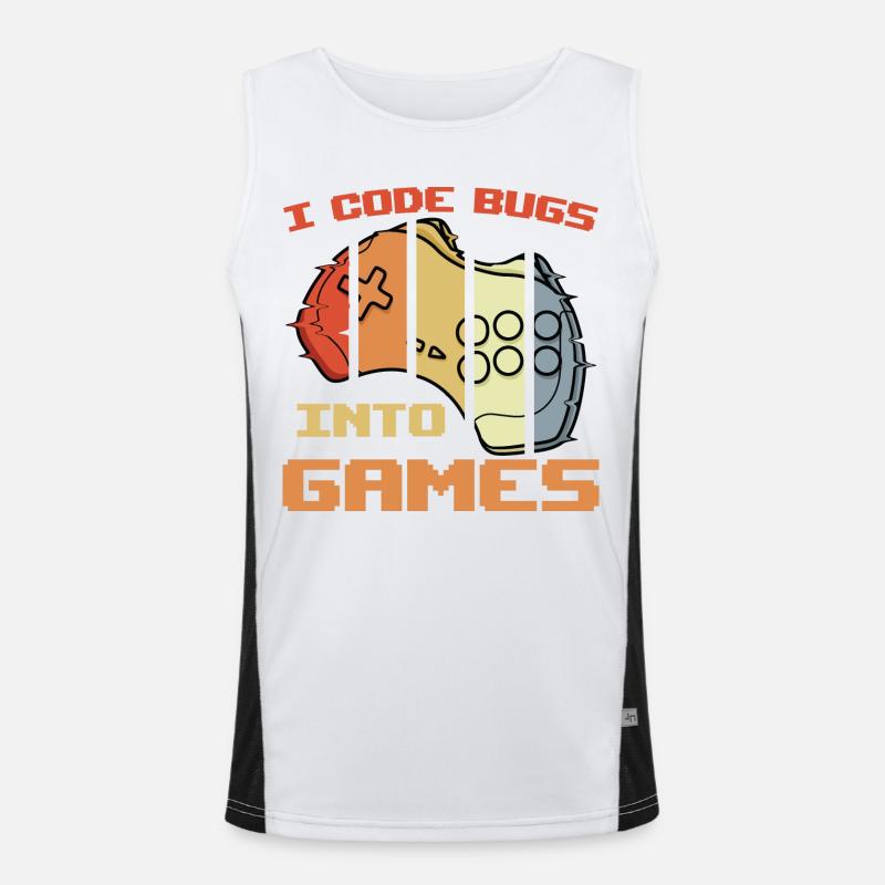Spieleprogrammierer Witz Funktionelles Kontrast-Tank Top für Männer 