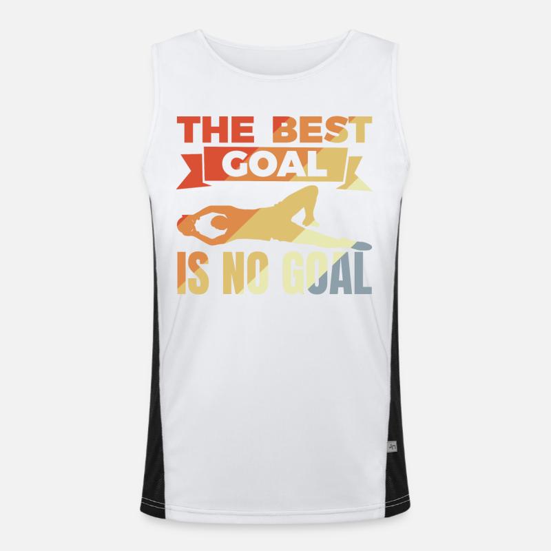 Goalkeeper Saying Men's Functional Contrast Tank Top 