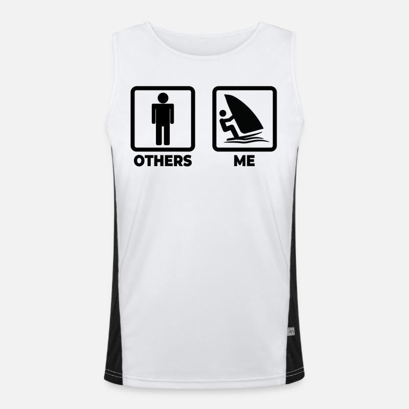 Windsurfer Schedule Men's Functional Contrast Tank Top 