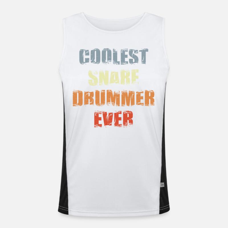 Schnarrtrommel Spieler Funktionelles Kontrast-Tank Top für Männer 