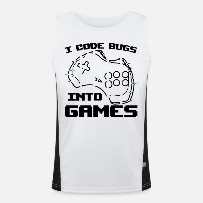 Videospiel Programmierer Funktionelles Kontrast-Tank Top für Männer 
