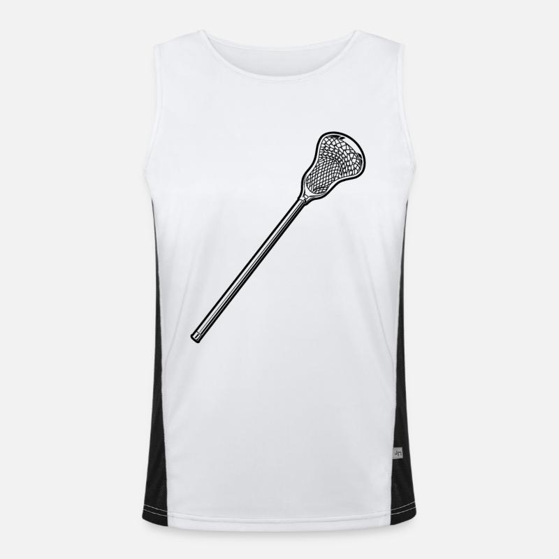 Lacrosse Schläger Funktionelles Kontrast-Tank Top für Männer 