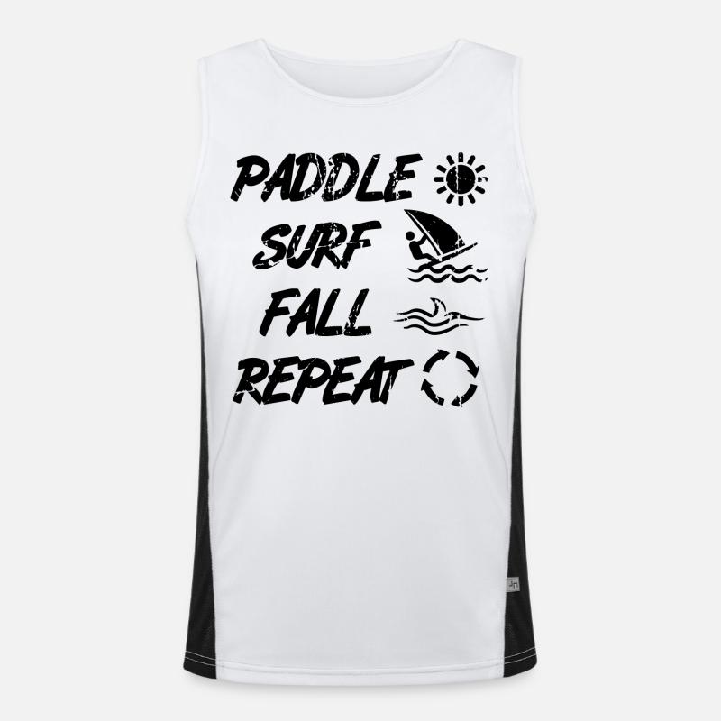 Windsurf Techniken Funktionelles Kontrast-Tank Top für Männer 