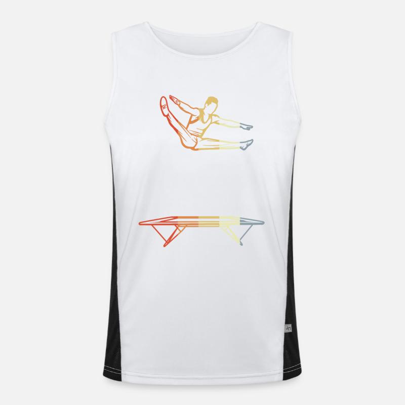 Lustiger Trampolin Junge Funktionelles Kontrast-Tank Top für Männer 