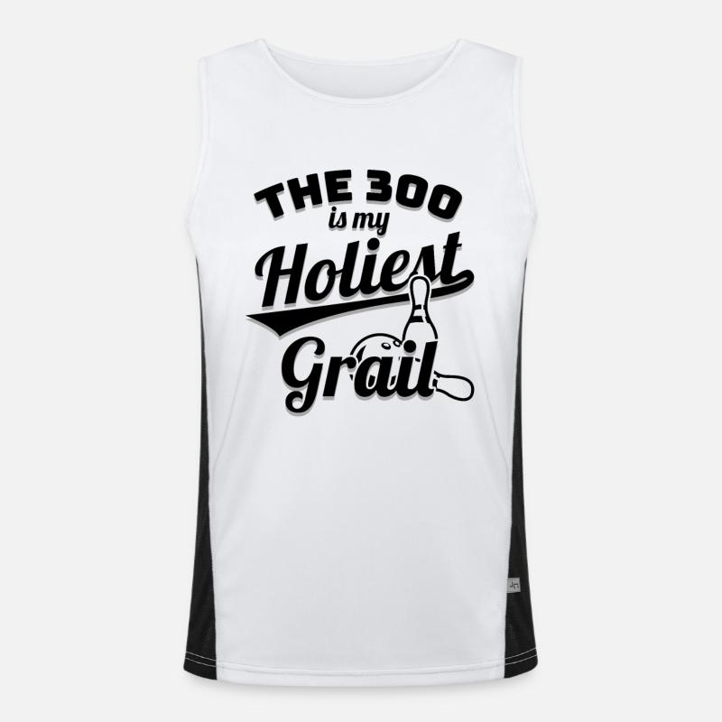 Bowler Spruch Funktionelles Kontrast-Tank Top für Männer 